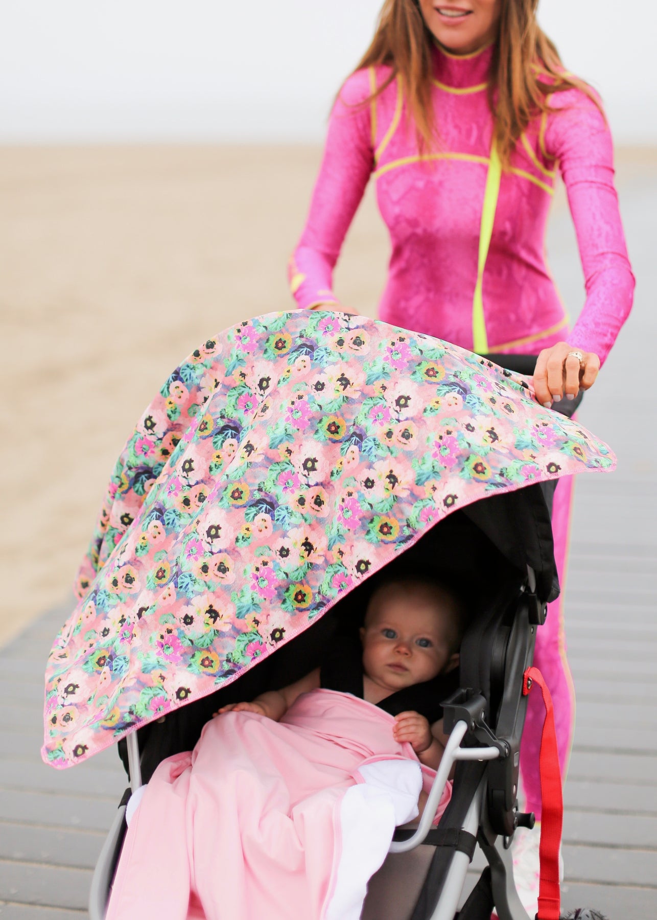 BABY STROLLER NURSING COVER BABY POPPIES TUTUBLUE