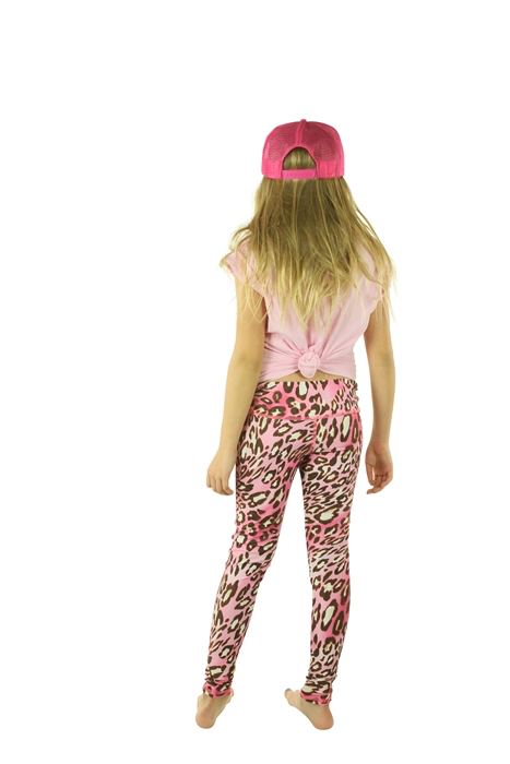 Girl’s Swim Leggings - Pink Leopard *FINAL SALE*